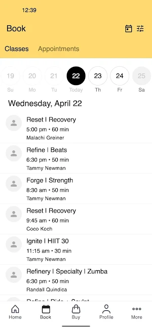 Refinery Fitness Collective Screenshot 1