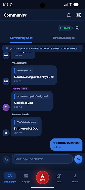 SMHOS Online Church Screenshot 2