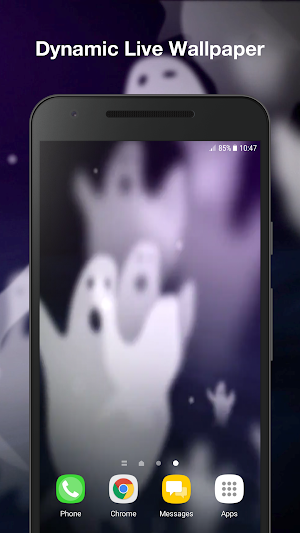 Halloween Ghost Live Wallpaper Screenshot 0
