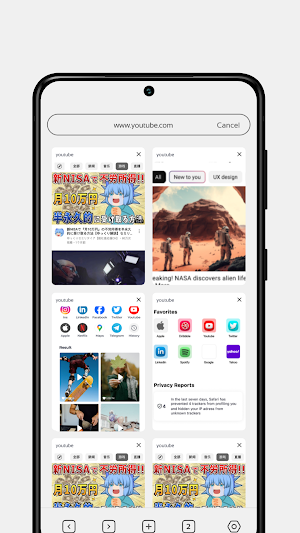 NoWait Browser Screenshot 2