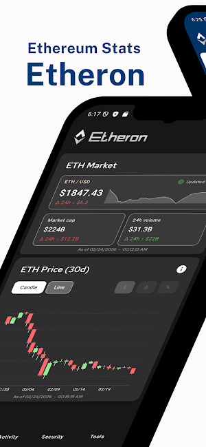 Etheron: Ethereum Stats Screenshot 0