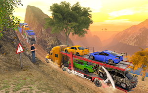 Car Transporter Truck Simulator-Carrier Truck Game Screenshot 1