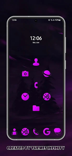 Pink Waves Icons Screenshot 3