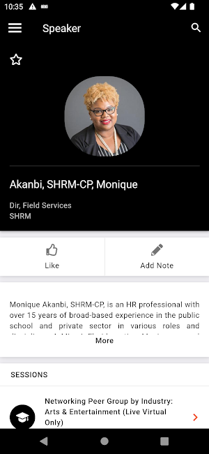 SHRM Events Screenshot 3