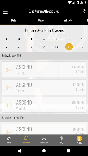 East Austin Athletic Club Screenshot 2