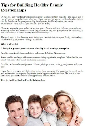 How to Improve Family Relation Screenshot 3