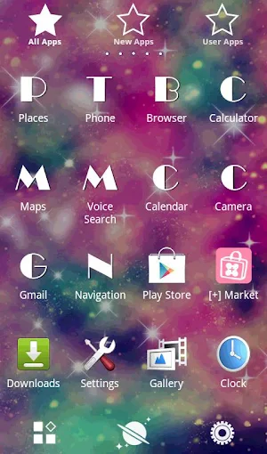 Galaxy Theme Pink Universe Screenshot 1