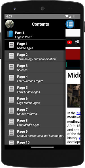 Medieval/Middle Ages - History Screenshot 0