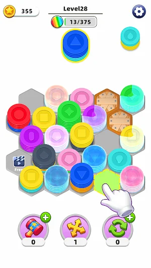 Hexa Coin Sort Screenshot 1