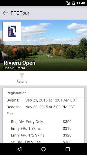 Florida Professional Golf Tour Screenshot 1