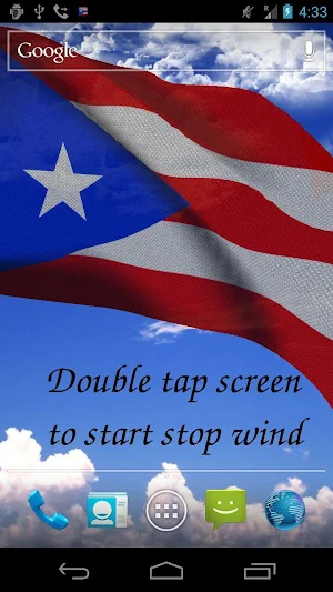 Puerto Rico Flag Live Wallpaper Screenshot 0