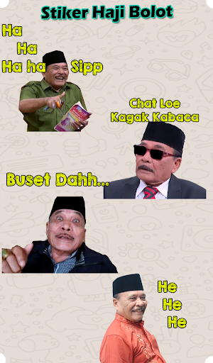Stiker New Haji Bolot - WAStickersApp Screenshot 3