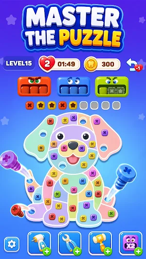 Monster Screw: Tooth Fix Sort Screenshot 2