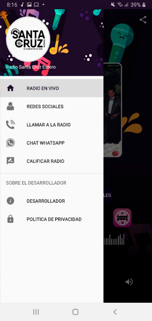 Radio Santa Cruz Estero Screenshot 2