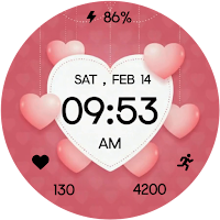Love Heart WatchFace Wear OS
