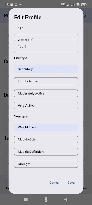 MyWeight++ Screenshot 2