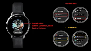 Carbon Fiber For Wear OS Screenshot 1