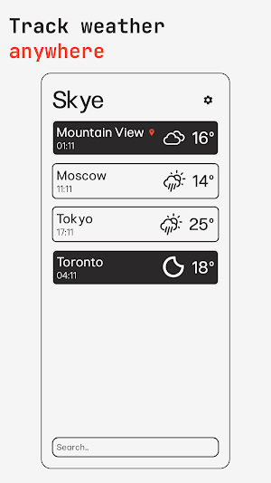 Skye: Weather Forecast Screenshot 1