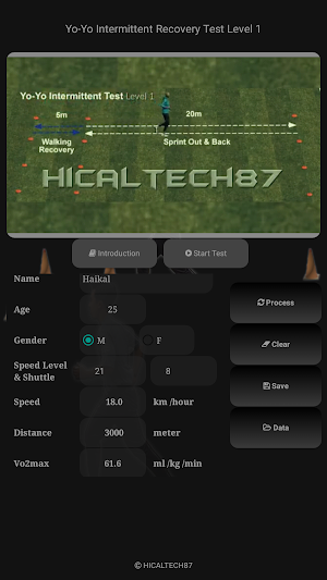 YoYo Intermittent RecoveryTest Screenshot 3