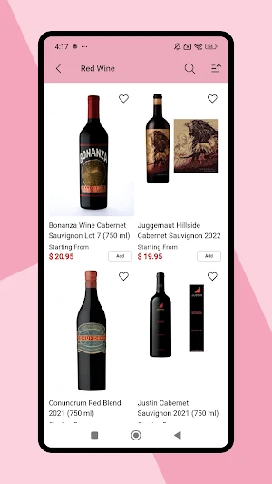 Buy Wines Online Screenshot 1