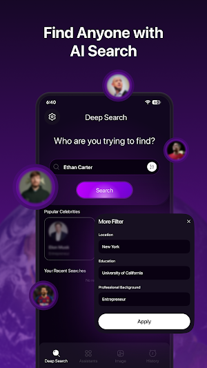 Deepsearch AI: Search People Screenshot 0