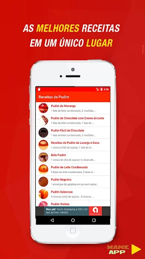 Receitas de Pudim Screenshot 0