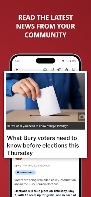 Bury Times Screenshot 1