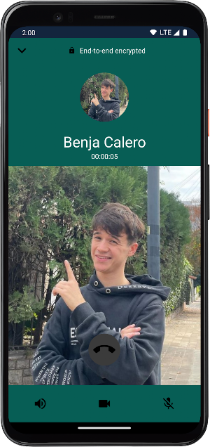 Benja Calero Llamada Falsa Screenshot 1