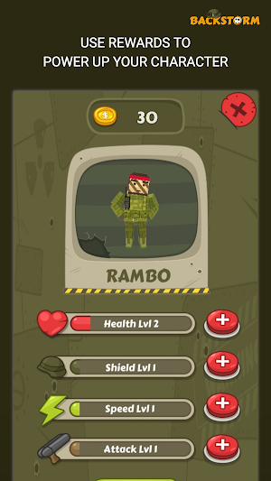 Backstorm Rambo Endless Runner Screenshot 3