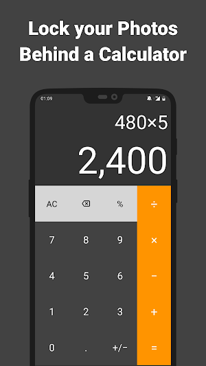 Secret Calculator Photo Vault: Hide Keep Safe Lock Screenshot 0
