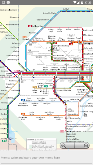 MUNICH TRAIN SUBWAY TRAM MVV MAP Screenshot 2