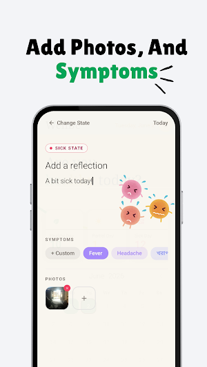WellBe: Sickness Tracker Screenshot 2