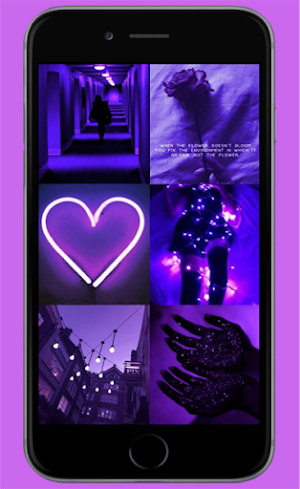 Purple Romantic Wallpaper Screenshot 3