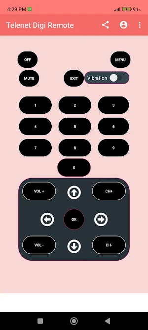 Remote for Telenet Digicorder Screenshot 0