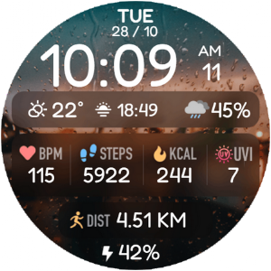 Morning Dew Watch Face Screenshot 2