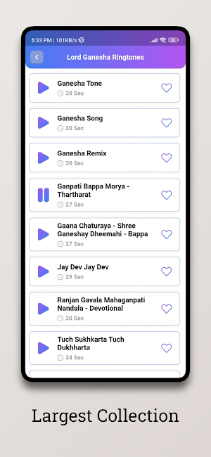 Hindu Bhakti Ringtones App Screenshot 2