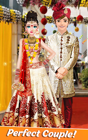 Indian Bride Stylist Dressup & Beauty Makeup Game Screenshot 0