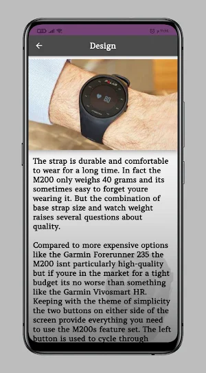Polar M200 watch guide Screenshot 1