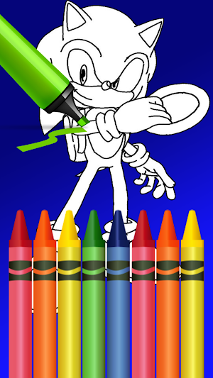 Soni Coloring Book hedgehog Screenshot 0