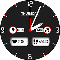 Key A001 Analog Watch Face