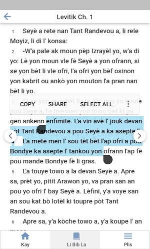 Bib Kreyol Screenshot 2
