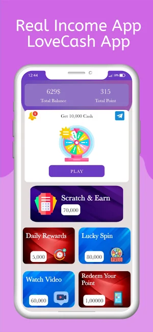 LoveCash App - Earn Real Money Screenshot 0
