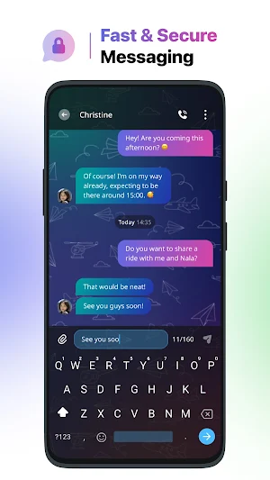 Messenger SMS - Color Messages Screenshot 3