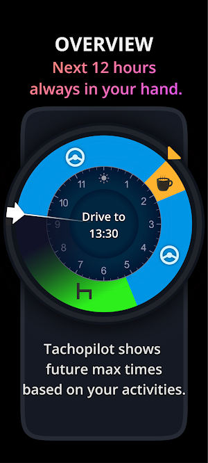 Tachopilot - tachograph app Screenshot 1