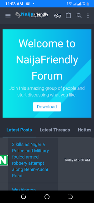 NaijaFriendly Forum: Chat Now Screenshot 1