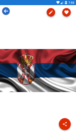 Serbia Flag Wallpaper: Flags and Country Images Screenshot 1
