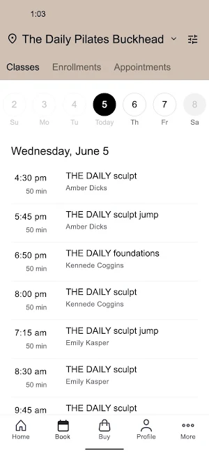The Daily Pilates Screenshot 1