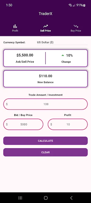 TraderX - Trading Calculator Screenshot 1