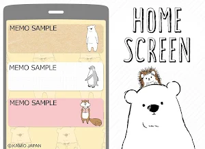 Notepad Polar bear : Shirokuma-Days Screenshot 0
