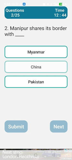 Manipur Quiz Screenshot 1